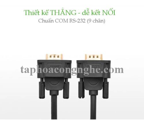 Ugreen 20148 5M màu Đen Cáp tín hiệu nối dài COM RS232 cao cấp DB101 30020148